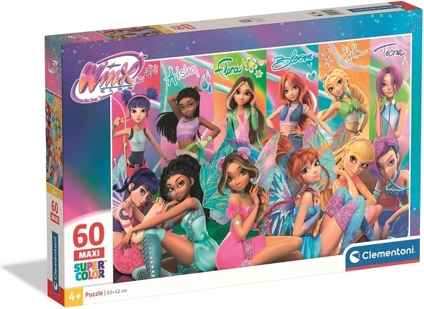 Puzzle Clementoni SuperColor maxi Winx Club 60 piezas