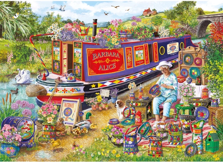 Puzzle GIBSONS Barco floreciente 1000 piezas