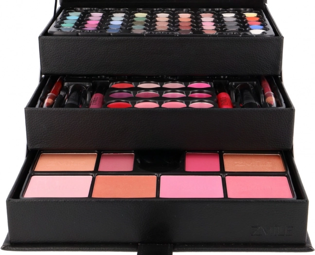 Neceser cosmético ZMILE Beauty Case Black con equipamiento completo de maquillaje