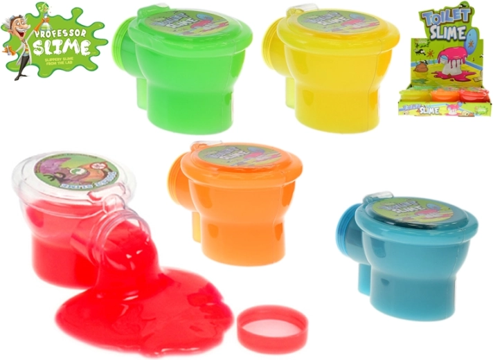 Professor Slime inodoro con slime 10 cm, 6 colores