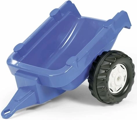 Remolque azul de un eje para tractor Rolly Kid
