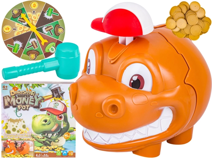 Dinosaurio explosivo: hucha y divertido juego familiar para “romper”