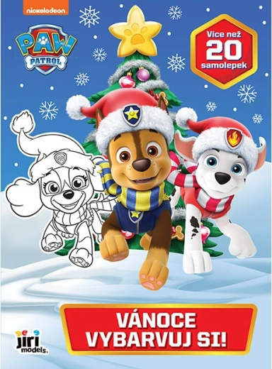 ¡Colorea! Patrulla Canina – libro de colorear navideño con pegatinas