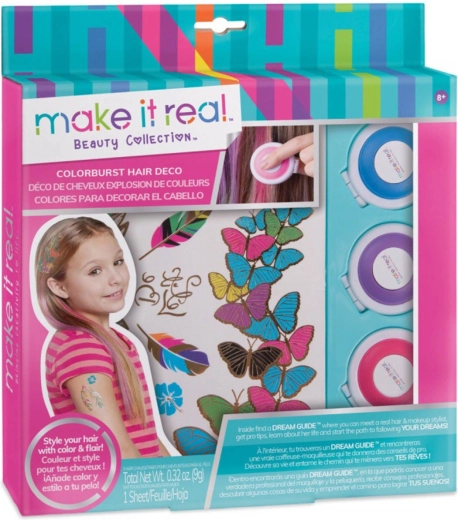 Make It Real color burst hair deco – tizas para el pelo con tatuajes