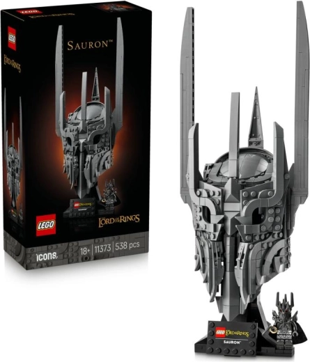 LEGO Icons El Señor de los Anillos: El casco de Sauron – modelo coleccionable para exposición