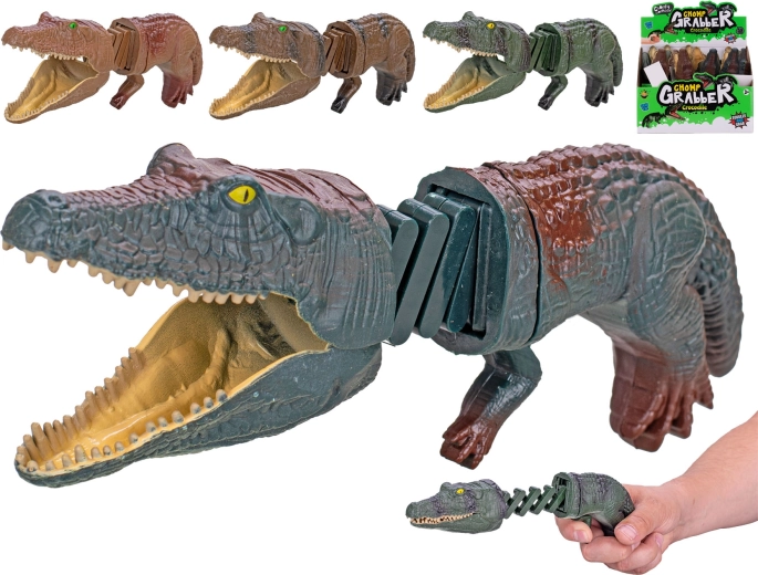 Pinzas de cocodrilo para niños con mecanismo de cuerda, 19 cm