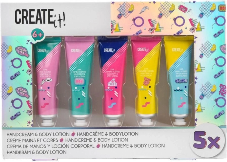 Set de cremas para manos y cuerpo Create it (5× 30 ml)