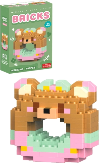Set de construcción donut osita (169 piezas)