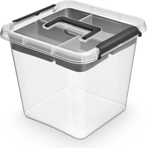 Caja de almacenamiento Simplestore insert con tapa y asa 13 l (29 × 29 × 26 cm)