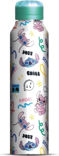 Botella de acero inoxidable slim Lilo y Stitch 550 ml