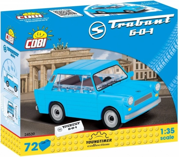 Kit de construcción de coche Trabant 601 1:35 de COBI (72 piezas)