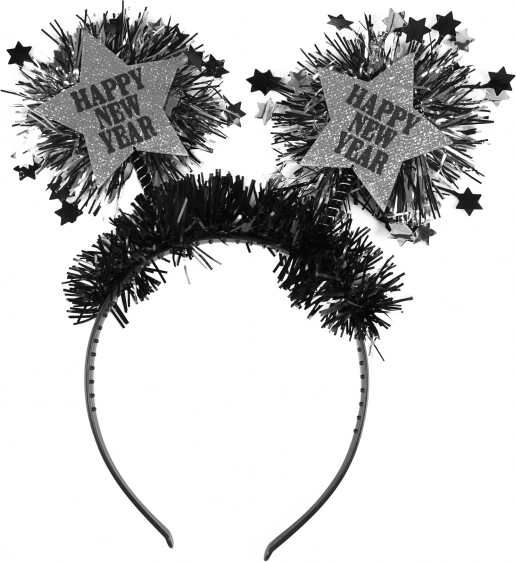 Diadema de Año Nuevo con estrellas