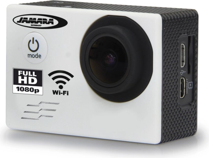 Cámara de acción Jamara Camara Full HD Pro WiFi V2 blanca