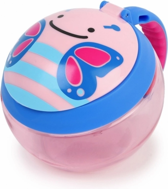 Skip Hop Zoo vaso antigoteo para snacks mariposa