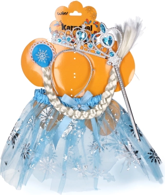 Set de carnaval Princesa azul claro