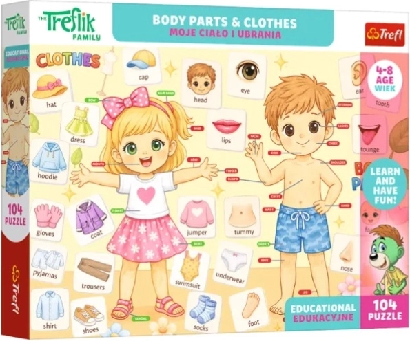 Puzzle educativo Edu 104 «Moje ciało i ubrania» - 1 pieza