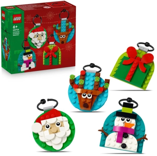 Colección LEGO Iconic de adornos navideños