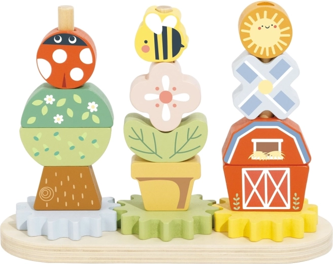 2Kids Toys juguete de madera de encajar con engranajes – campo