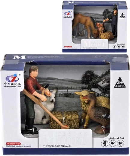 Set de juego de granja con animales y granjero/a - 1 pieza