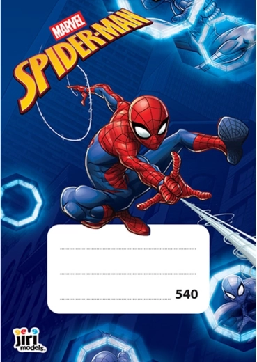 Cuaderno escolar A5 Spiderman 540 sin líneas (40 hojas)