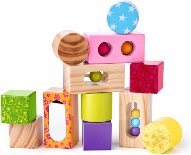 Bloques de madera estampados