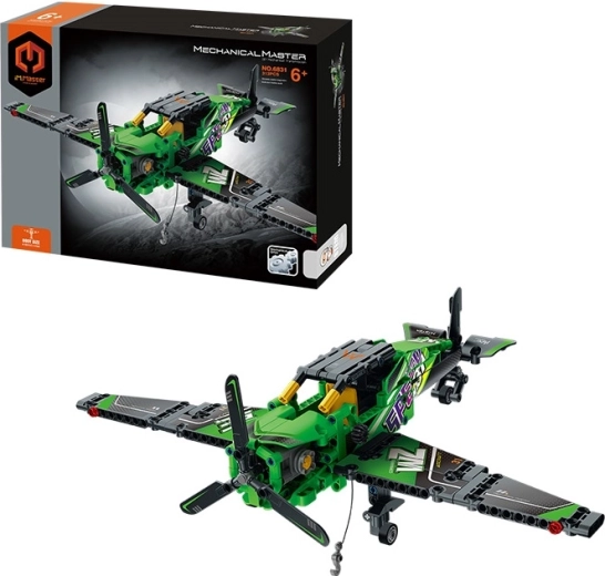 Kit de construcción avión monoplano MECHANICAL MASTER (313 piezas)