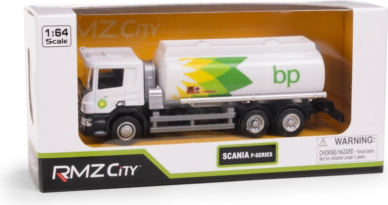 Modelo de camión cisterna BP SCANIA a escala 1:64 RMZ City