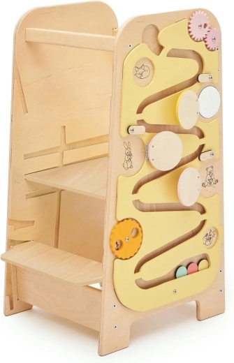 Torre de aprendizaje evolutiva BusyKids Play 5 en 1 75 cm