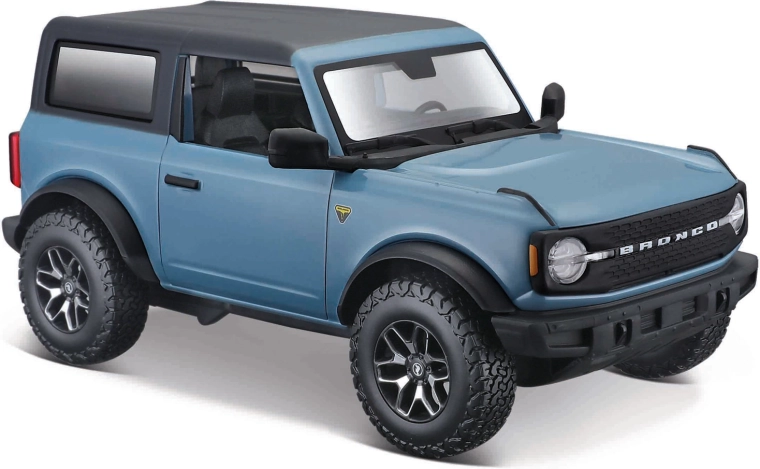 Maisto 2021 Ford Bronco Badlands, modelo 1:24 – azul