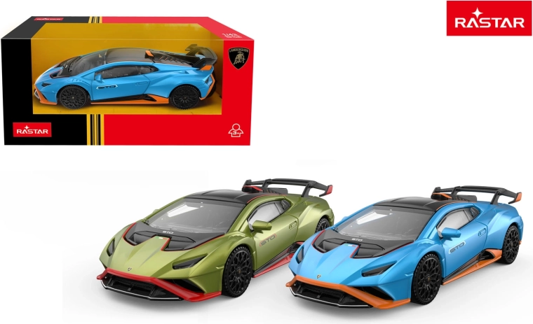 Modelo de coche Lamborghini Huracan STO Rastar 1:43 verde - 1 unidad