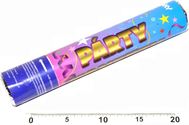 Cañón lanzaconfeti de fiesta 30 cm WIKY