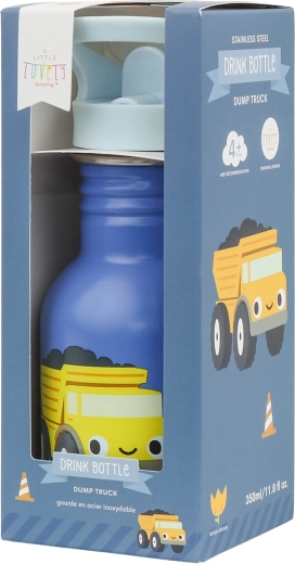 A Little Lovely Company botella de acero inoxidable para beber 350 ml mapache