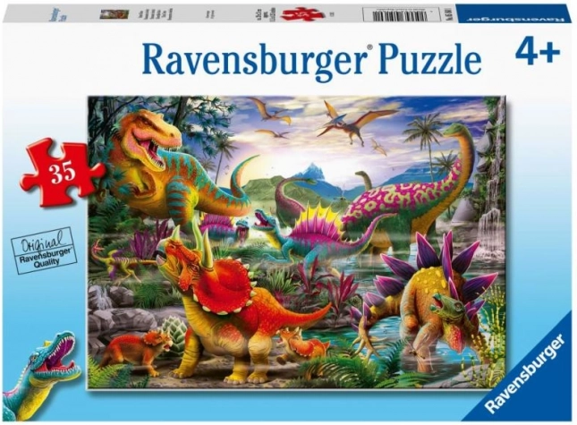 Puzzle Ravensburger T‑Rex Terror 35 piezas