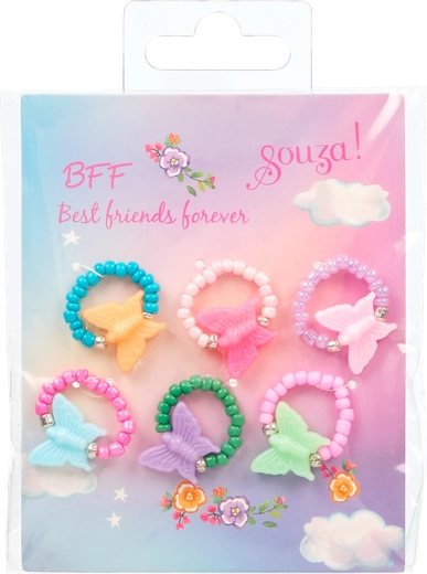 Souza! set de regalo de anillos ajustables Dana - 6 uds.