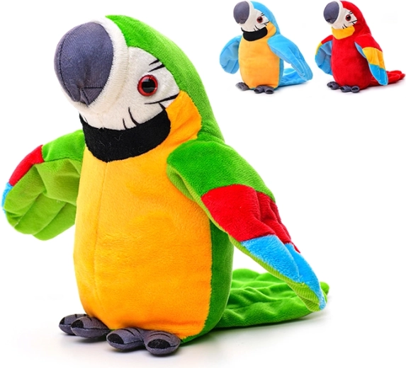 Loro de peluche 21 cm – juguete multicolor para niños desde el nacimiento