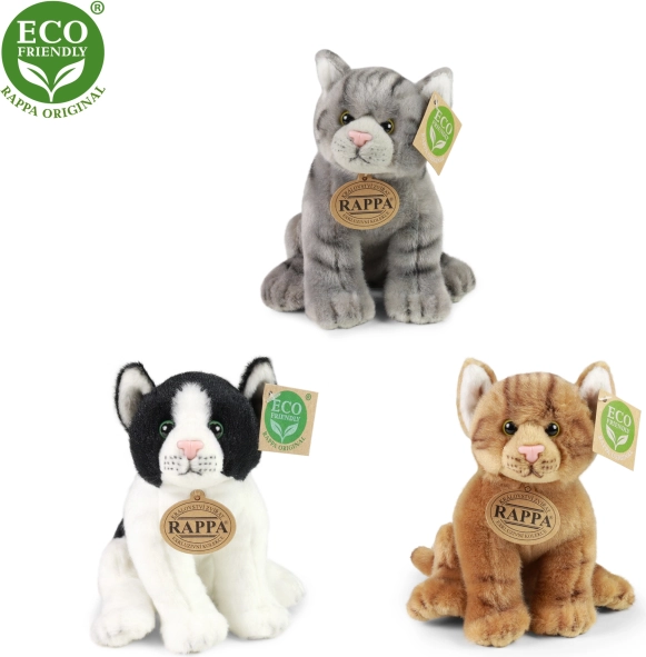 Gatita de peluche sentada 20 cm – 3 tipos