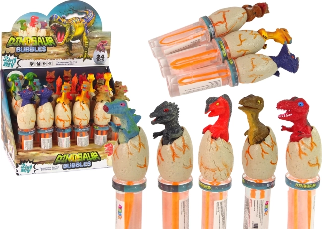 Pompas de jabón con dinosaurios 18 cm – varios colores