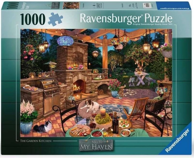 Puzzle Ravensburger My Haven: cocina de jardín 1000 piezas