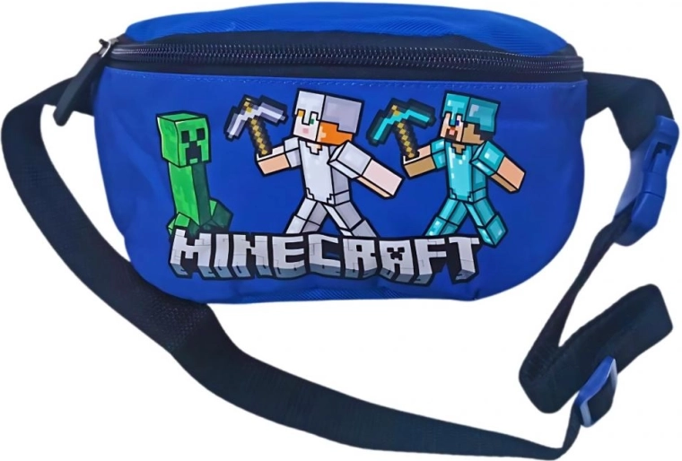 Riñonera Minecraft para niños azul - 1 pieza