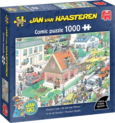 Puzzle Jumbo Jan van Haasteren: Leyes de Murphy (1000 piezas)