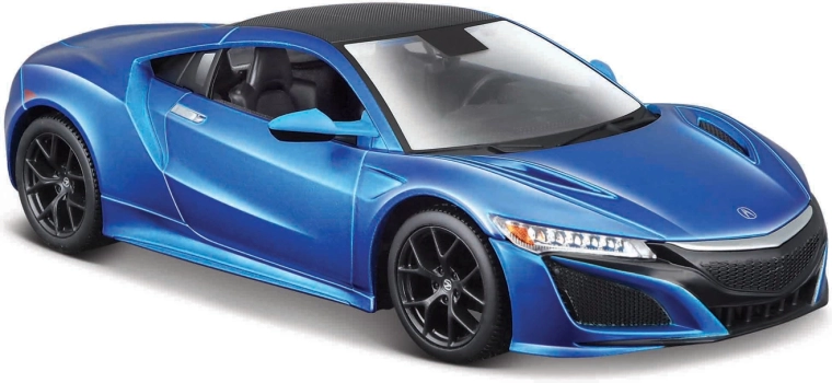 Maisto Acura NSX 2018 modelo metálico 1:24 en azul metalizado