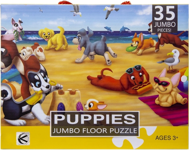 Puzzle infantil XXL de cachorros 35 piezas - 1 unidad