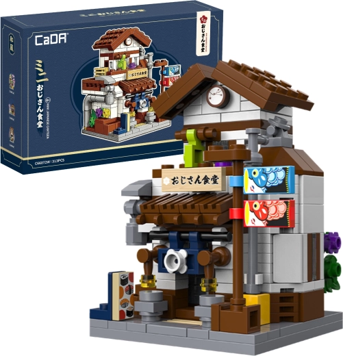 Set de construcción CaDA mini restaurante japonés, 313 piezas