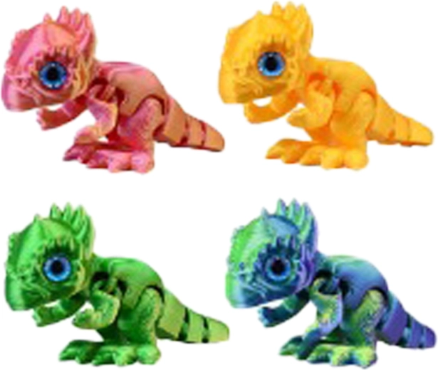 Dinosaurio mágico 3D de 9 cm