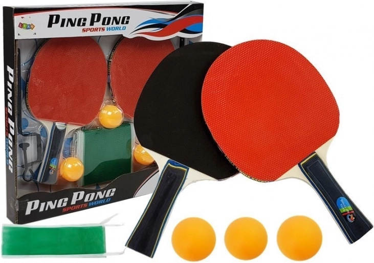 Set de tenis de mesa con red ajustable