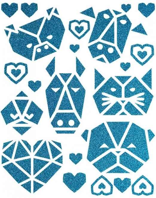 Apliques termoadhesivos de animales adorables – hoja grande