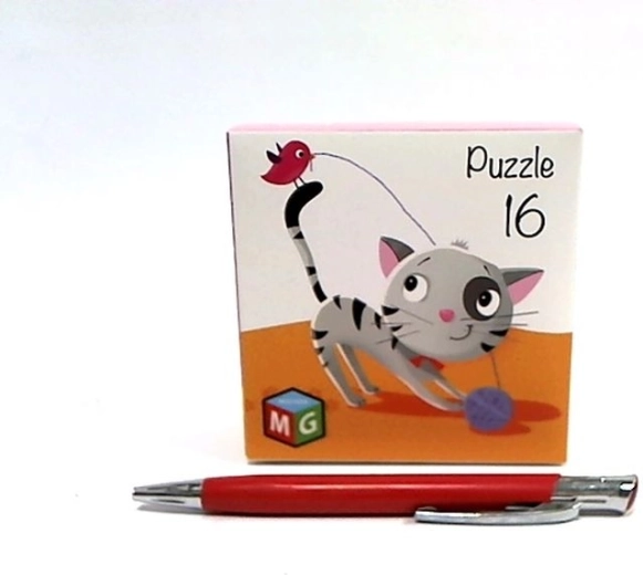 Puzle de 16 piezas: gatito