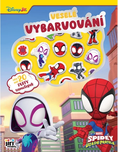 Divertido libro para colorear con súper pegatinas Spidey