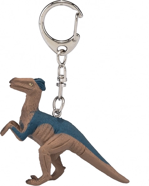 Llavero de dinosaurio Velociraptor