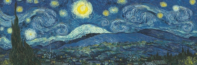 Puzle panorámico Noche estrellada de 1000 piezas